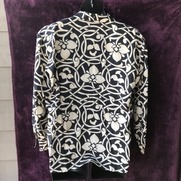 Vintage Escada EU 42 US 12 silk long sleeve career - Picture 3 of 6